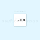 2021 Birth Year Temporary Tattoo (Set of 3)