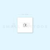 Happy and Sad Smiley Temporary Tattoo (Set of 3)