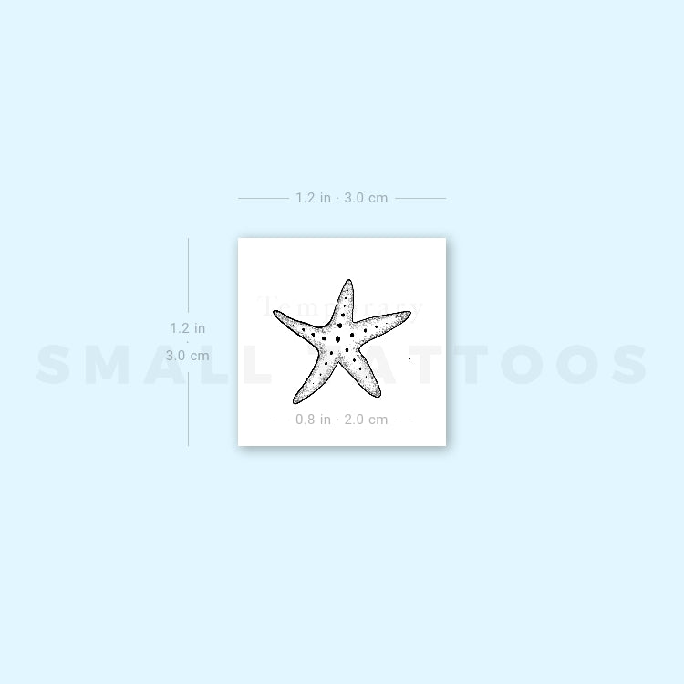 Starfish Temporary Tattoo (Set of 3)