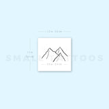 Alpine Glacier Temporary Tattoo (Set of 3)