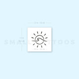 Sun and Wave Temporary Tattoo (Set of 3)