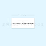 Memento Vivere Temporary Tattoo (Set of 3)