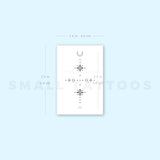 Small Wrist Ornament Temporary Tattoo (Set of 3)