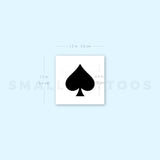 Spades Suit Temporary Tattoo (Set of 3)