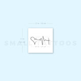 Fine Line Faith Hope Love Temporary Tattoo (Set of 3)