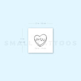 Love Sweetheart Candy Temporary Tattoo (Set of 3)