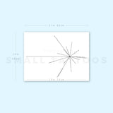 Pulsar Map Temporary Tattoo (Set of 3)