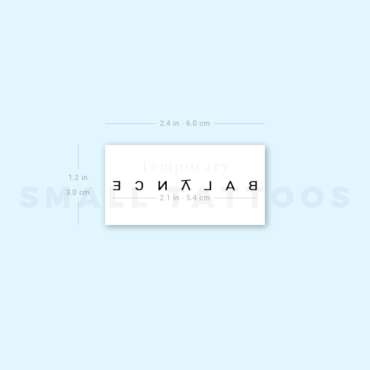Balance Temporary Tattoo