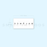 Balance Temporary Tattoo
