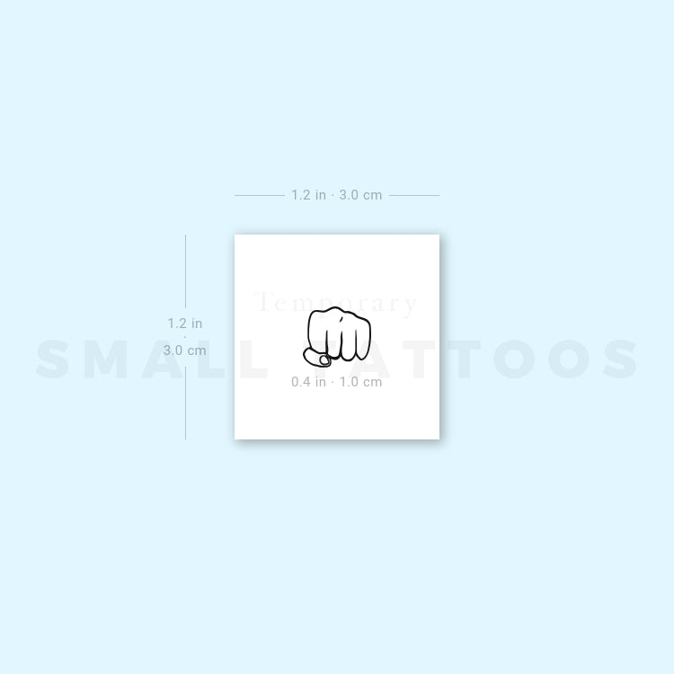 Knuckle Temporary Tattoo (Set of 3)