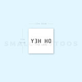 Small Oh Hey Temporary Tattoo (Set of 3)