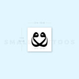 Double Arabic Waw Temporary Tattoo (Set of 3)