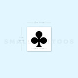 Clubs Suit Temporary Tattoo (Set of 3)