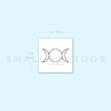 Triple Moon Temporary Tattoo (Set of 3)