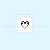 Sankofa Heart Temporary Tattoo (Set of 3)