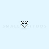Sankofa Heart Temporary Tattoo (Set of 3)