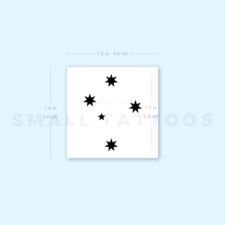 Crux Constellation Temporary Tattoo (Set of 3)