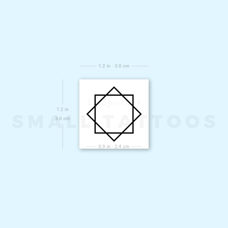 Tatuaje temporal de la estrella de Lakshmi (juego de 3)