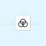 Borromean Rings Temporary Tattoo (Set of 3)