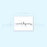 Handwritten Font Sunshine Temporary Tattoo (Set of 3)
