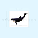 Killer Whale Temporary Tattoo - Set of 3
