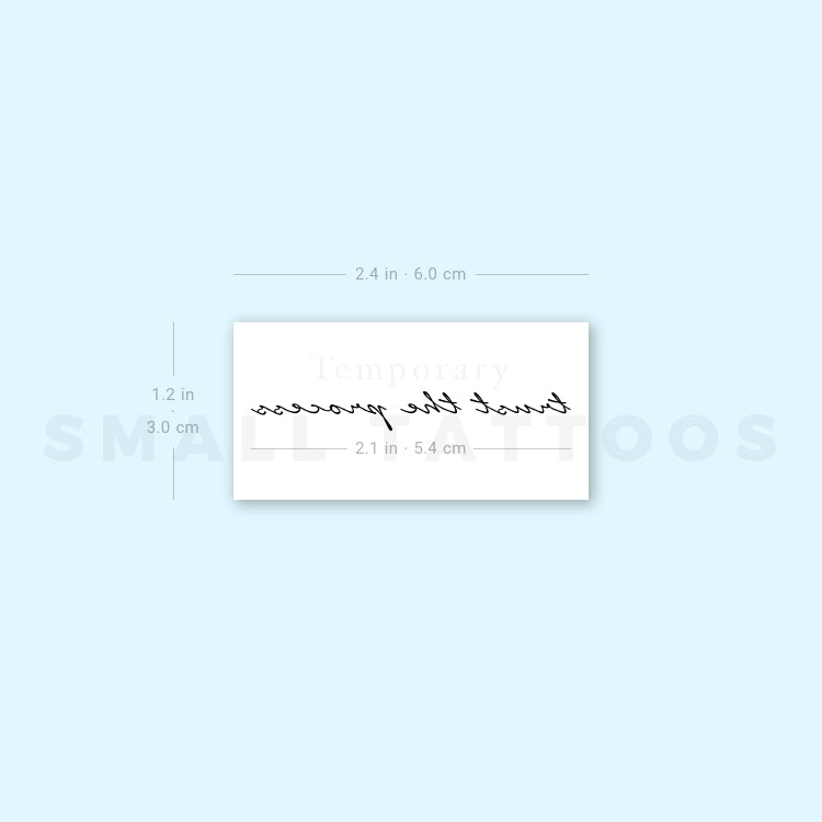 Trust The Process Temporary Tattoo (Set of 3)