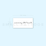 Trust The Process Temporary Tattoo (Set of 3)