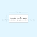 Live, Love, Laugh Temporary Tattoo (Set of 3)