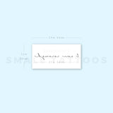 Handwritten Font I Am Enough Temporary Tattoo (Set of 3)