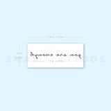 You Are Enough Temporary Tattoo (Set of 3)