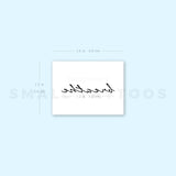 'Breathe' Temporary Tattoo (Set of 3)