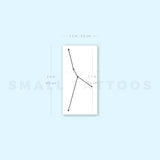 Cancer Constellation Temporary Tattoo (Set of 3)
