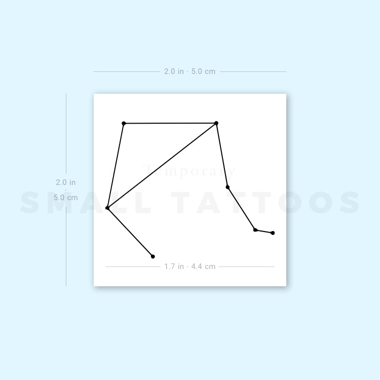 Libra Constellation Temporary Tattoo (Set of 3)