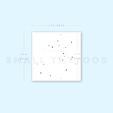 Minimalist Sagittarius Constellation Temporary Tattoo (Set of 3)