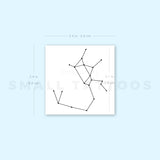 Sagittarius Constellation Temporary Tattoo (Set of 3)