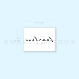 'Fearless' Temporary Tattoo (Set of 3)