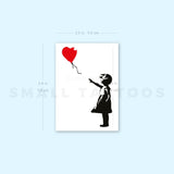Banksy's Balloon Girl Temporary Tattoo (Set of 3)