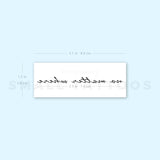 No Matter Where Temporary Tattoo (Set of 3)