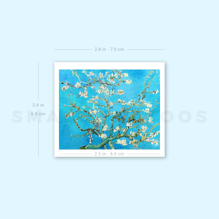 Almond Blossoms Temporary Tattoo (Set of 3)