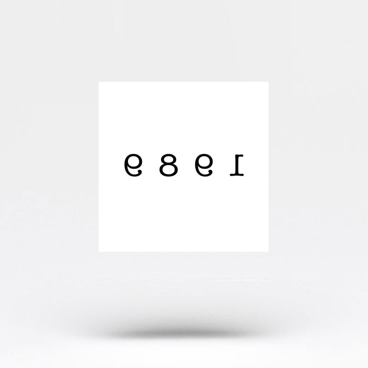 1989 Birth Year Temporary Tattoo (Set of 3)
