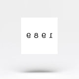 1989 Birth Year Temporary Tattoo (Set of 3)