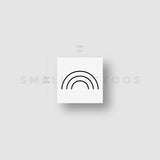 Minimal Rainbow Temporary Tattoo (Set of 3)