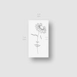 A Dreaming Daisy by Jakenowicz Temporary Tattoo - Set of 3
