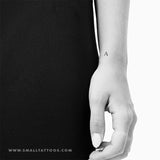 A Uppercase Serif Letter Temporary Tattoo (Set of 3)