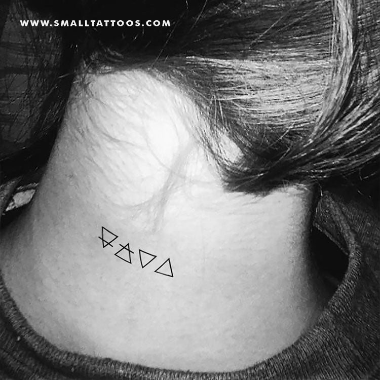 Tatuaje temporal de símbolos alquímicos (juego de 3)