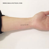 Five Alchemical Symbols Temporary Tattoo (Set of 3)