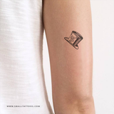 Mad Hatter's Hat Temporary Tattoo (Set of 3)