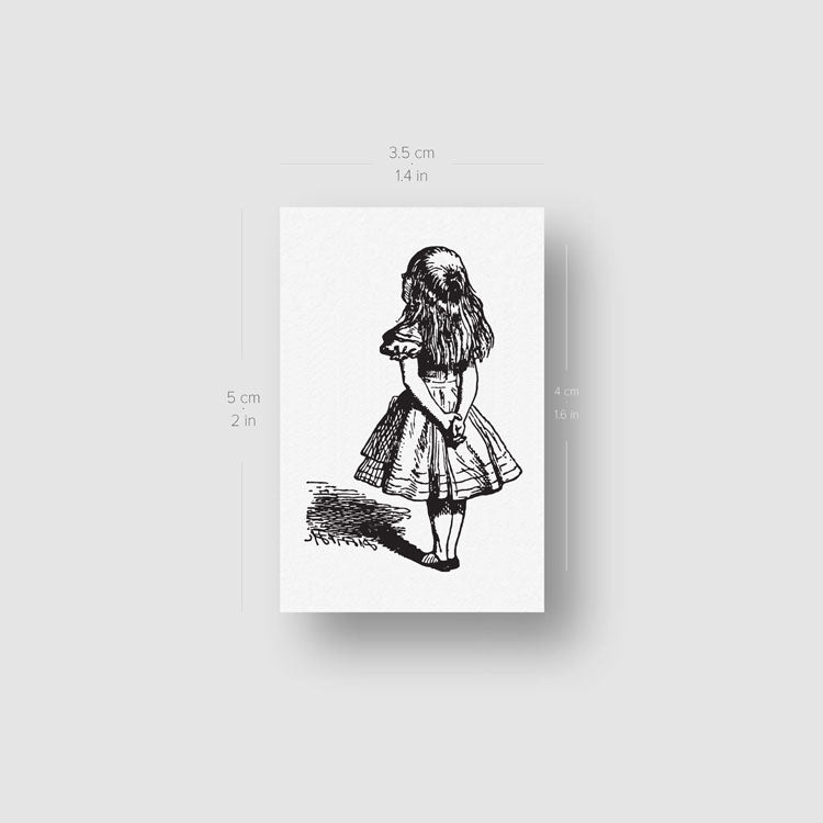 Alice in Wonderland Temporary Tattoo (Set of 3)
