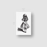 Alice in Wonderland Temporary Tattoo (Set of 3)