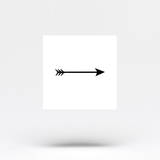 Small Arrow Temporary Tattoo (Set of 3)